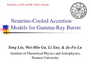 Neutrino-Cooled Accretion Models for Gamma-Ray Bursts