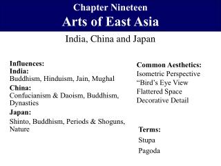 Chapter Nineteen Arts of East Asia