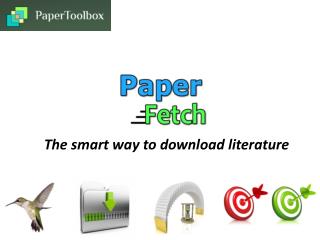 The smart way to download literature
