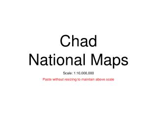 Chad National Maps