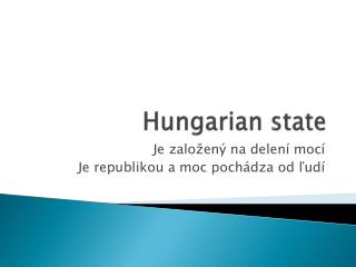 Hungarian state