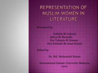 Representation of Muslim Women in Literature
