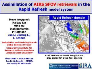 Assimilation of AIRS SFOV retrievals in the Rapid Refresh model system