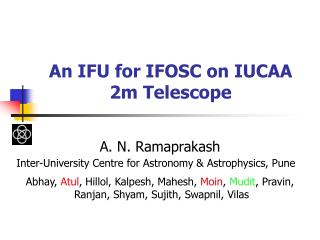 An IFU for IFOSC on IUCAA 2m Telescope