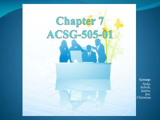 Chapter 7 ACSG-505-01