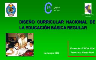 DISEÑO CURRICULAR NACIONAL DE LA EDUCACIÓN BÁSICA REGULAR