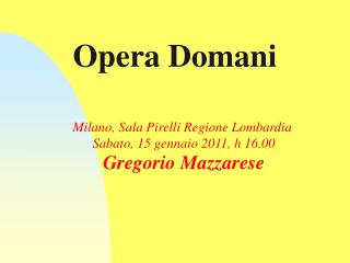 Opera Domani