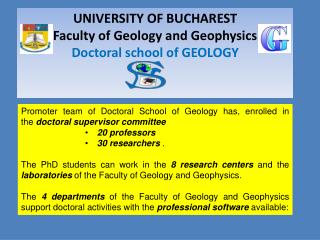 UNIVERSITY OF BUCHAREST Faculty of Geology and Geophysics Doctoral school of GEOLOGY