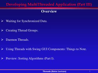 Developing MultiThreaded Application (Part III)