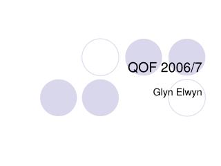 QOF 2006/7