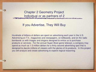 If you Advertise, They Will Buy