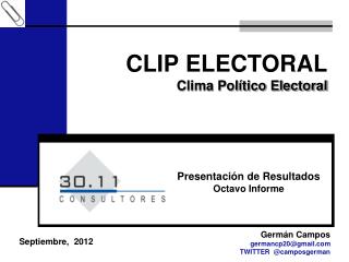 CLIP ELECTORAL Clima Político Electoral