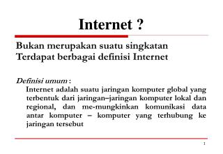 Internet ?