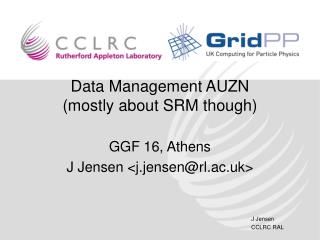 Data Management AUZN (mostly about SRM though)