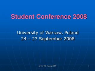 Student Conference 2008