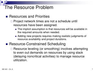 The Resource Problem