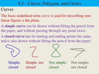 9.2 – Curves, Polygons, and Circles