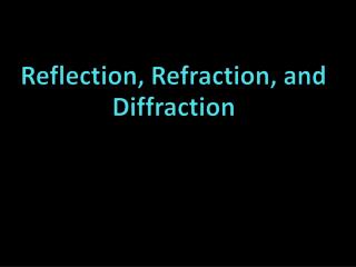 Reflection, Refraction, and Diffraction