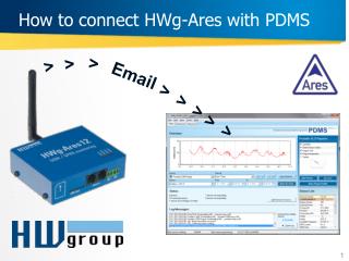 How to connect HWg-Ares with PDMS