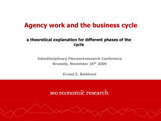 Agency work and the business cycle