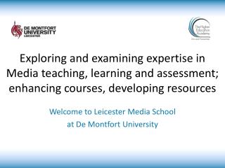 Welcome to Leicester Media School at De Montfort University