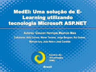 MedEl: Uma solução de E-Learning utilizando tecnologia Microsoft ASP.NET
