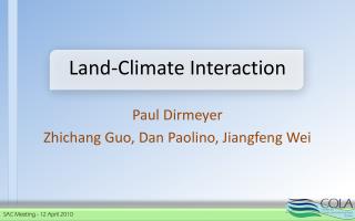Land-Climate Interaction