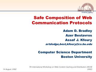 Safe Composition of Web Communication Protocols