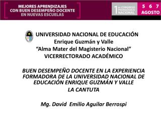 UNIVERSIDAD NACIONAL DE EDUCACIÓN Enrique Guzmán y Valle