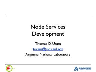 Node Services Development