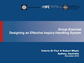 Group Exercise Designing an Effective Inquiry-Handling System