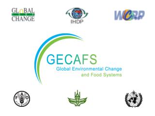 GECAFS interactions with Sponsoring Programmes
