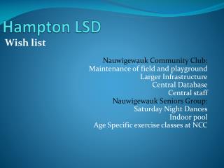Hampton LSD