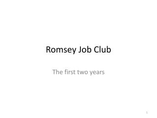 Romsey Job Club