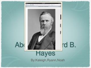 About Rutherford B. Hayes