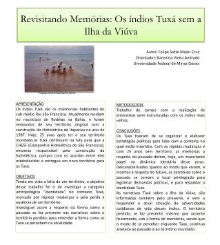 Revisitando Memórias: Os índios Tuxá sem a Ilha da Viúva
