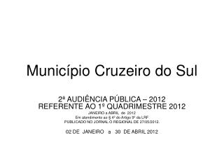 Município Cruzeiro do Sul