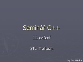 Seminář C++