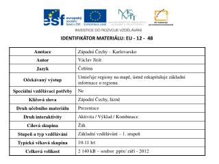 Identifikátor materiálu: EU - 12 - 48