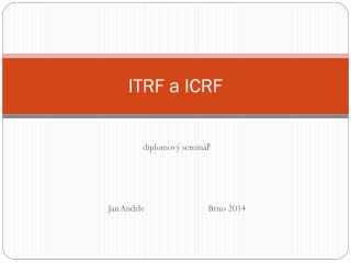 ITRF a ICRF