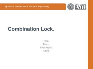 Combination Lock.