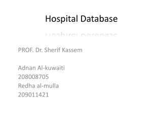 Hospital Database