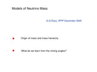 Models of Neutrino Mass