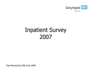 Inpatient Survey 2007