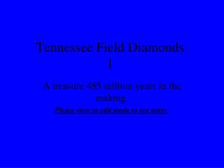 Tennessee Field Diamonds 1