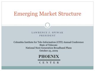Emerging Market Structure