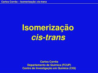 Isomerização cis-trans