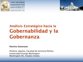Análisis Estratégico hacia la Gobernabilidad y la Gobernanza Patricio Zamorano