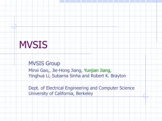 MVSIS