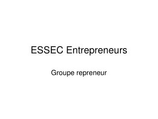 ESSEC Entrepreneurs